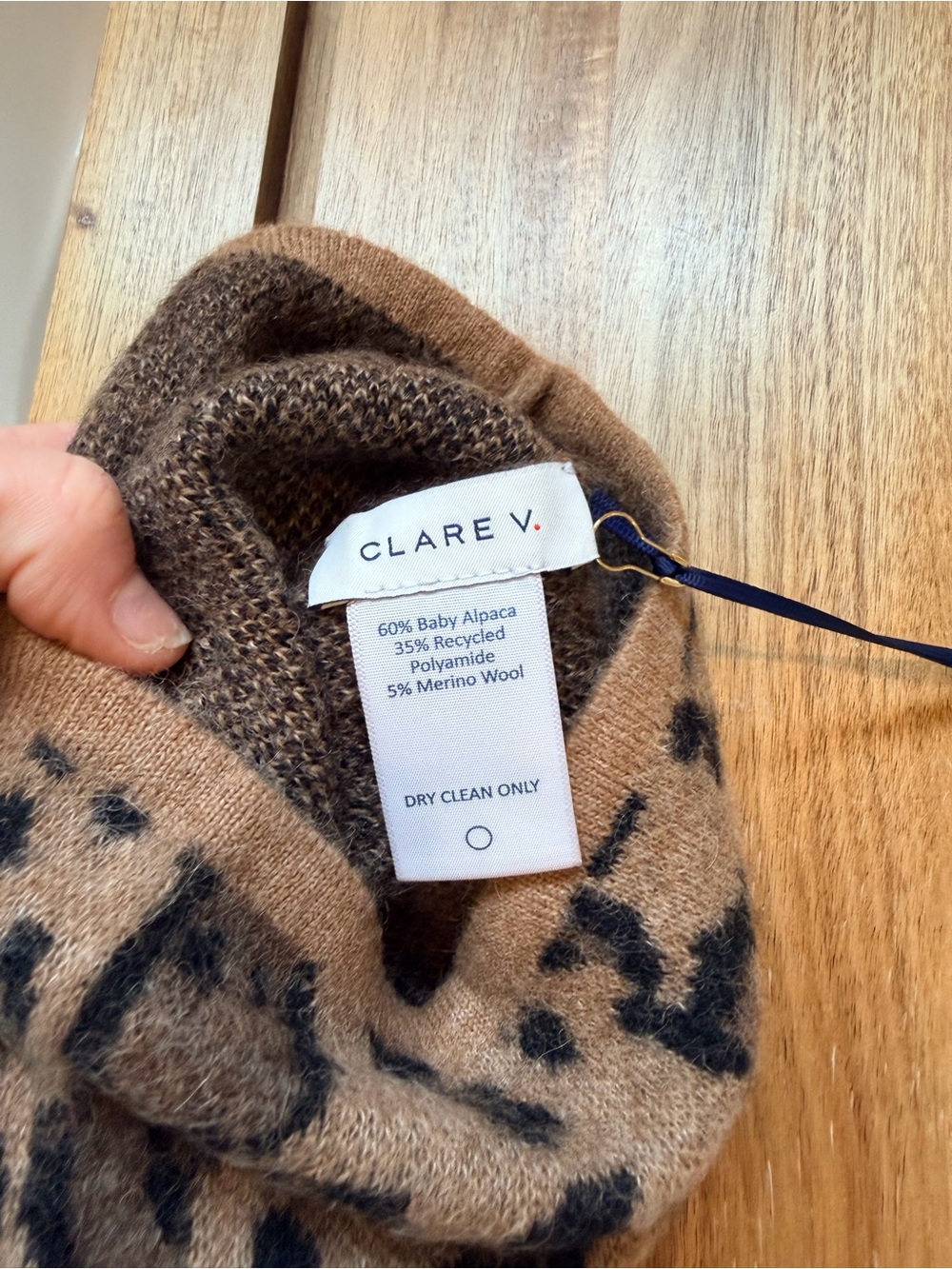Clare V Beanie - Camel Jaguar baby alpaca wool NWT $95 - Picture 8 of 8